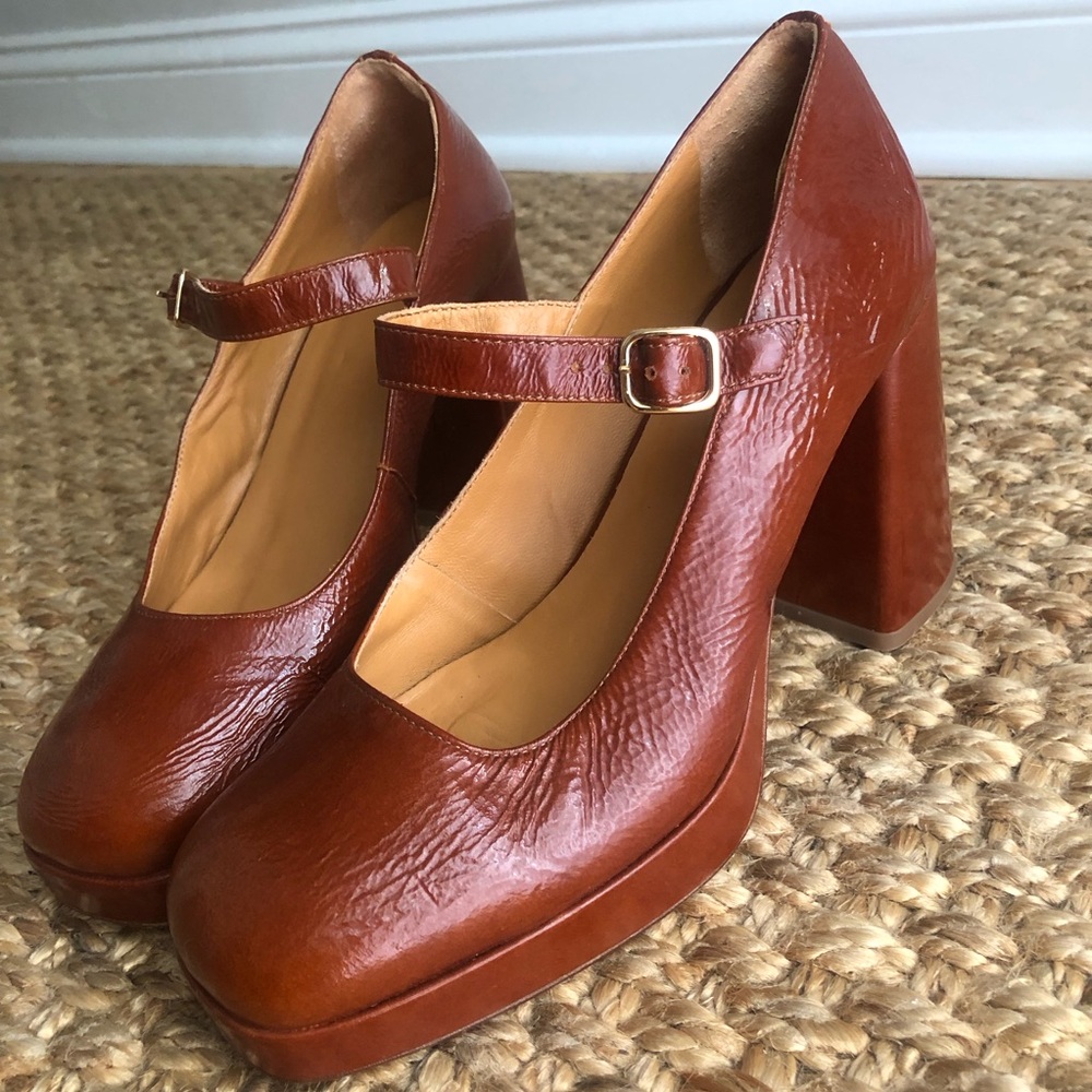 Sezane Georgia High Mary Jane. Size French 39. US 8 - Picture 2 of 13